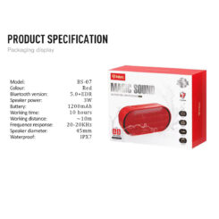 ΗΧΕΙΟ Bluetooth BS-07 (Red)